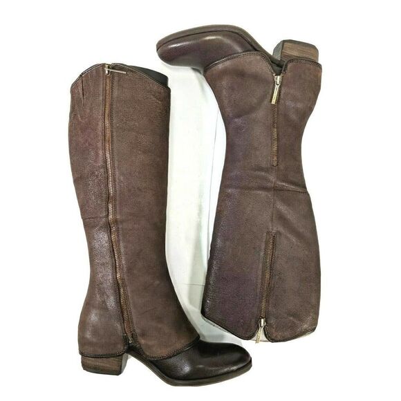 Donald J Pilner brown Riding Boots Western Tall Equestrian Couture New - Picture 5 of 12